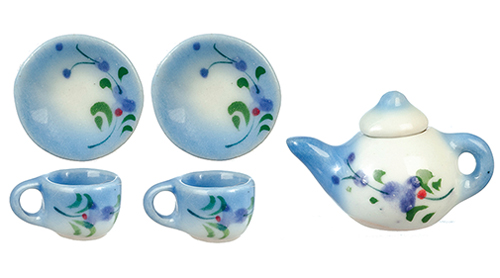 Blue Tea Set, 6 pc.